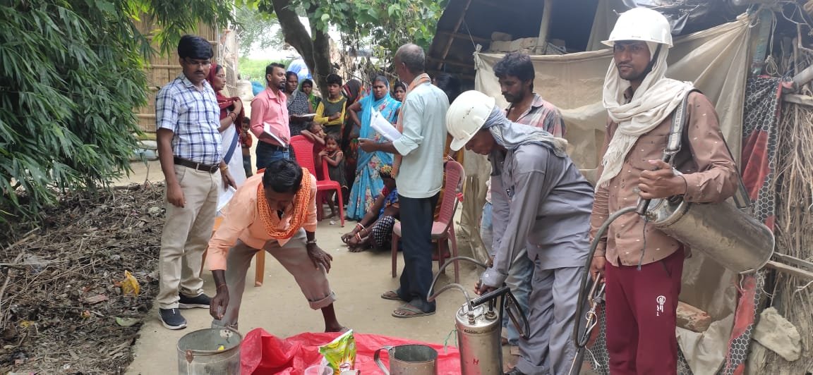 Rashtra Jagrookta | कालाजार उन्मूलन • जिले के प्रखंडों में  सघन छिड़काव...