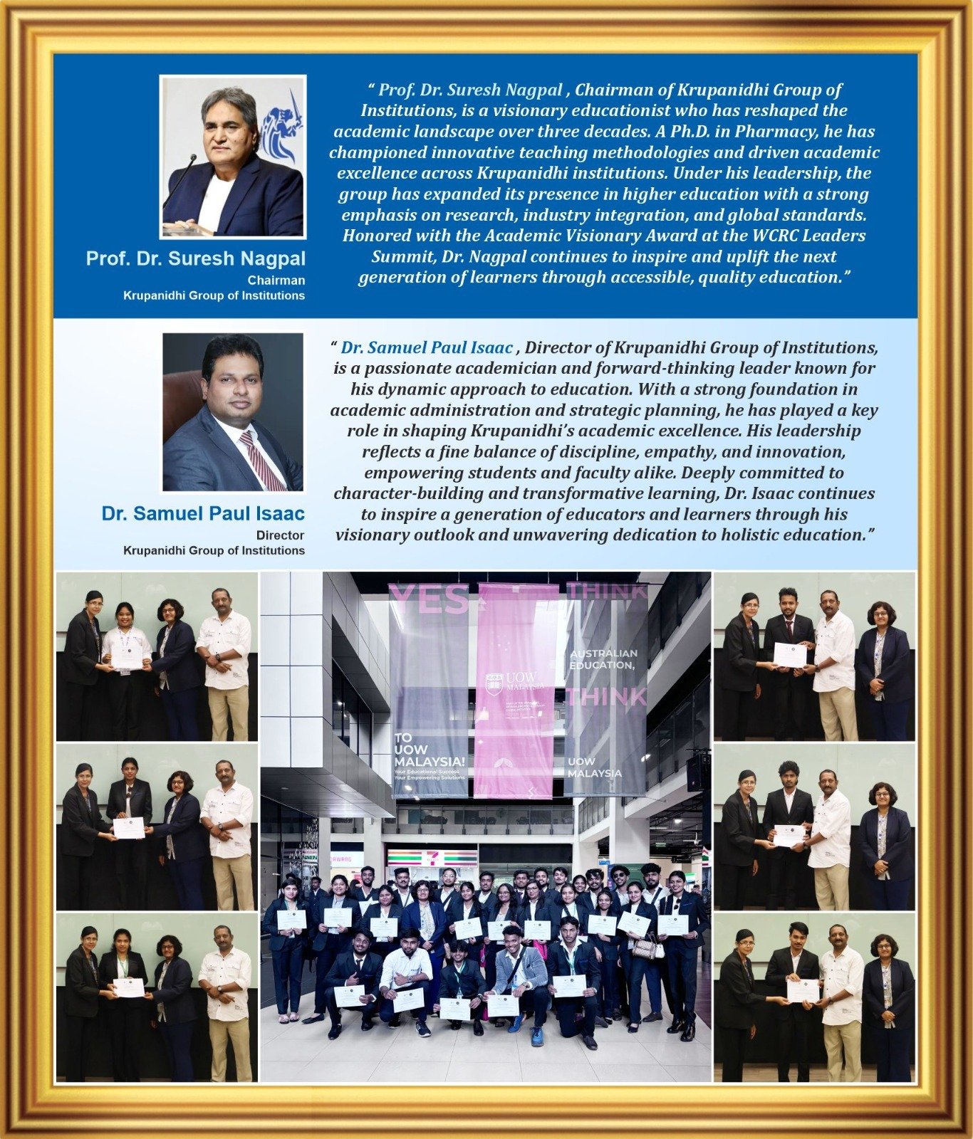 Rashtra Jagrookta | कृपानिधि ग्रुप ऑफ इंस्टीट्यूशंस, बेंगलुरु ने...